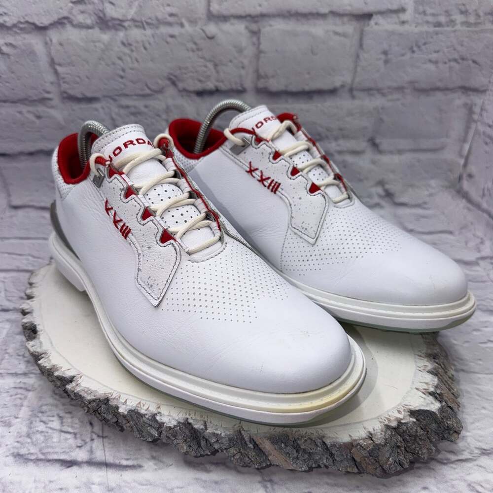 Nike Air Jordan Mens ADG 5 Leather Golf Shoes Turf Formula 23 FQ6642-101 Size 8